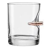 BenShot Rocks Glass with Real .308 Bullet