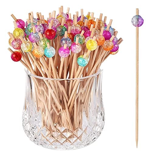 ALINK 100-pack Wooden Cocktail Picks