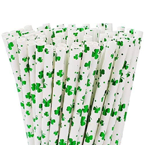 St. Patrick's Day Paper Straws