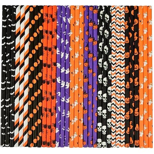 Halloween Paper Straws