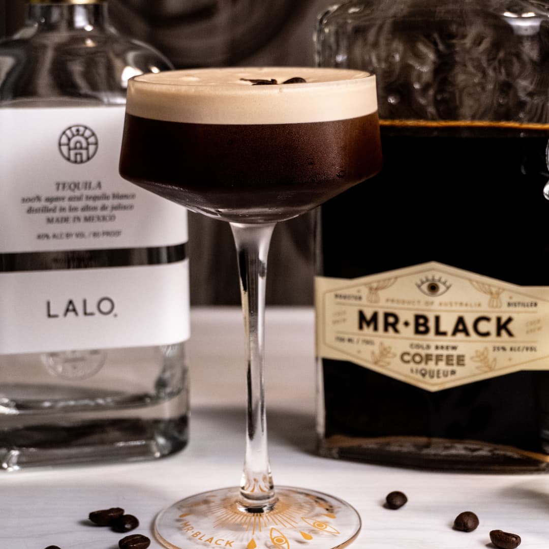 Espresso Martini with LALO Tequila and Mr. Black