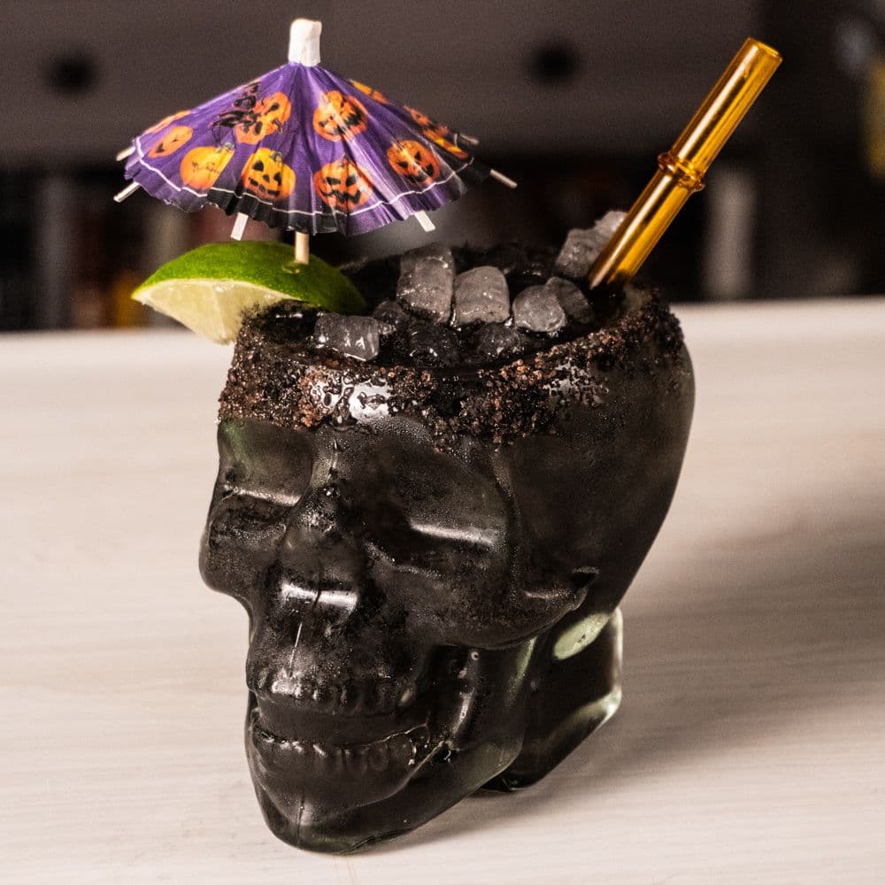 Black Margarita Halloween Drink Cocktail Recipe